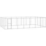 vidaXL Outdoor-Hundezwinger Verzinkter Stahl 33,88 m2