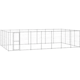 vidaXL Outdoor-Hundezwinger Verzinkter Stahl 33,88 m2