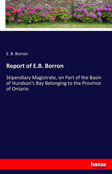 Report of E.B. Borron: Buch von E. B. Borron