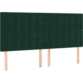 vidaXL Bettgestell 200 x 200 cm Dunkelgrün