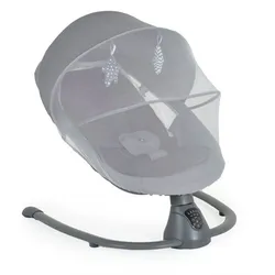 Cangaroo Babywippe elektrisch Zara Schaukelfunktion, Musik, Timer, Moskitonetz dunkelgrau
