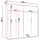 Mirjan24 Drehtürenschrank Malaga 200 x 202 x 52 cm Braun
