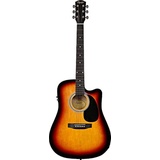 Fender SA-105CE Dreadnought Cutaway Akustikgitarre – Sunburst