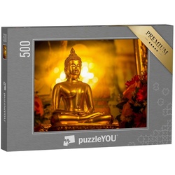 puzzleYOU Puzzle Ein Buddha, 500 Puzzleteile, puzzleYOU-Kollektionen Buddha, Menschen