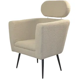 Hofmann Living And More Loungesessel Polyester 72 x 95 x 67 cm Beige höhenverstellbar