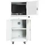 Proregal Industrie-PC-Schrank Bear HxBxT 170x68x60cm | Weiß