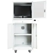 Proregal Industrie-PC-Schrank Bear HxBxT 170x68x60cm | Weiß