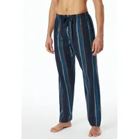 SCHIESSER Pyjamahose Mix & Relax Flanell, in dunkelblau, blau