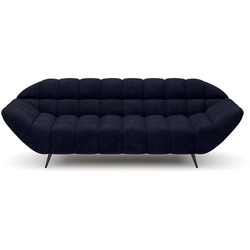 Sofa Gappa Stoff Blau Dunkelblau 3-Sitzer