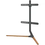 pro.tec Ystad TV-Standfuß 76,5x97x35cm Schwarz Aluminium/Holz/Kunststoff/Metall/Stahl