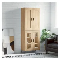 VidaXL Highboard Sonoma-Eiche 69,5x34x180 cm Holzwerkstoff