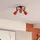 LINDBY Ovelia 3-flg. rund orange/schwarz