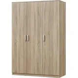 [en.casa] Kleiderschrank Bodolz 176x120x52 cm 4 Fächer