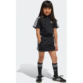 adidas Shirtkleid ADIDAS ORIGINALS "FIREBIRD DRESS", Mädchen, Gr. 116, N-Gr, schwarz, Obermaterial: 100% Polyester, Kleider Shirtkleid