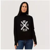 KRIMSON KLOVER Strickpullover Off-Piste Turtleneck in black | Gr.: M