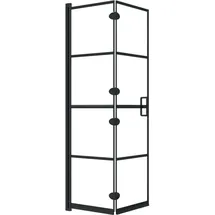 vidaXL Faltbare Duschkabine ESG 80x140 cm