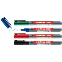 Edding 361 Whiteboard-Marker farbsortiert 1,0 mm, 4 St.