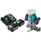 Makita Oberfräse RP 001 GM201 Akku Oberfräse 40 V max. 12 mm Brushless + 2x Akku 4,0