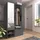 ax living Garderobenschrank Milanoir 100 x 189,4 x 33 cm Grau/Kiefer