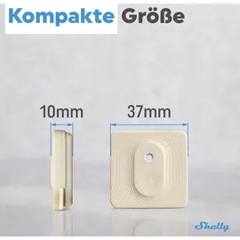 Shelly BLU H&T, Elfenbeinfarben, Temperatur-/Feuchtigkeitssensor