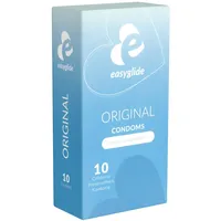 EasyGlide - Original Kondome 10 anatomische Latex-Kondome, 54mm, transparent