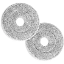 Clean Maxx Bodenwischer Ersatz Tücher 2er Set grau/weiß