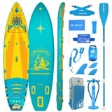 iTAOSTAR Journey J05A Stand Up Paddling Board,Extrabreit Sup Borad für Anfänger, Aufblasbare Paddle Board mit Hochwertigem Zubehör,Sup Board Set for Adults,Aufblasbare Boards für Stand-up Paddling