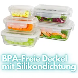 Ecosa Frischhaltedosenset 5-teilig weiß 1,04 l