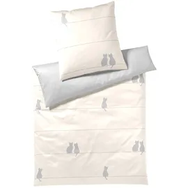 ELEGANTE You&Me Mako-Satin Braun 135 x 200 cm + 40 x 80 cm