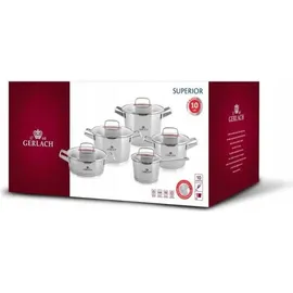 gerlach 1760 Superior Topf-Set 5-tlg. Kochtopf + Pfanne