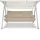 Beautissu Hollywoodschaukelauflage 180 x 50 x 8 cm beige 2-tlg.