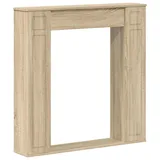 vidaXL Kaminumrandung Sonoma 100 x 20 x 100 cm Holzwerkstoff - Braun