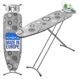 Kadax Klappbares Bügelbrett, 120x38cm Dampfbügelbrett mit Metallnetz - KADAX