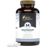 Nuvi Health Magnesium Komplex - 240 Kapseln - Magnesiumcitrat, - Magnesiummalat