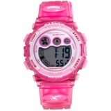 JewelryWe Kinder Junge Mädchen Armbanduhr, 30M Wasserdicht Multi-funktional Digital Elektronische Uhr Sportuhr mit 12 H, LED Licht, Alarm, Stoppuhr, Datum und Tag Farbe: Pink