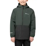 Jack Wolfskin Snowy Days Jacket Kinder slate green/black 140