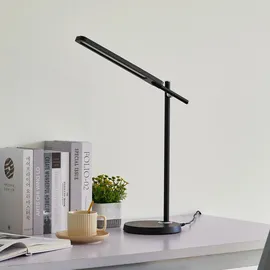 LINDBY Valtorin dimmbar, für Arbeitszimmer / Büro, Kunststoff, (Modern) in Schwarz
