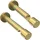 Interdeco GARDINENSTANGE Prestige Luino 240 cm (geteilt in 2 x 120 cm), 1-läufig (ohne Ringe), 20 mm Ø Messing-Optik