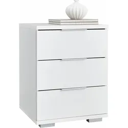 Schlafkontor Nachtkommode »Prag Nachtschrank Nachttisch Beistelltisch Schrank«, Schlafzimmerschrank mit 3 Schubkästen Schlafkontor weiß
