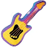 Boland 30961 - Pinata Gitarre, Größe 77 x 31 x 7,5 cm, Musikinstrument, Geburtstag, Dekoration, Party-Spiel, Geschenk