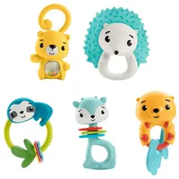Fisher-Price HJW11 Tierische Aktivitäts-Beißring, sortiert