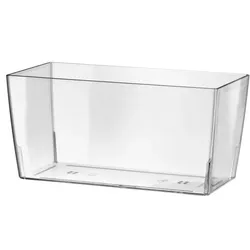 Teraplast - Coimbra Harz-Blumentopf 20 cm, transparent