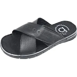 Bugatti man Herren Slipper, Männer Slipper, Mokassins,Freizeit,Slip-ons,freitzeitschuhe,offener einschlupf,maennlich,Men's,Black (1000),42 EU/EU UK - 42