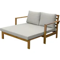 Primaster Loungebett Primaster Loungebett Capri inkl. Auflage, Ausziehbar witterungsbeständig braun