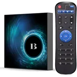 Android TV Box 10.0 4GB RAM 32GB ROM, TV Box Android 2025 4K 6K Smart TV Box Quad-core CPU mit 2.4G/5G Dual-Wi-Fi 4K 6K 3D H.265 HDR10 Bluetooth mit Fernsteuerung
