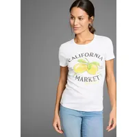 KangaROOS Kurzarmshirt mit Zitronen-Print weiß 44/46 (L)