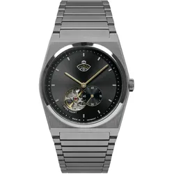 Automatikuhr RUHLA "Space Control Automatik", silber (silberfarben), Armbanduhren, Herren, Armbanduhr, Herrenuhr, Mechanische Uhr, Saphirglas, Made in Germany