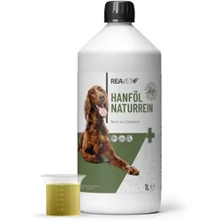 Hanföl naturrein (1L) – Kaltgepresstes Öl für Ernährung & Pflege