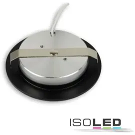 ISOLED Möbeleinbaustrahler MiniAMP 3 rund schwarz