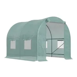 Outsunny Foliengewächshaus 2,50 x 2,00 x 2,00 m grün